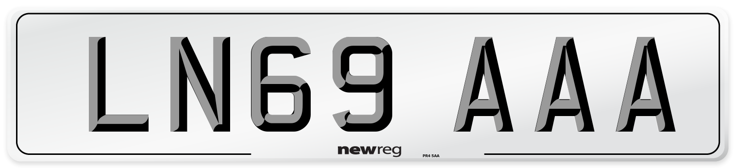 LN69 AAA Number Plate from New Reg